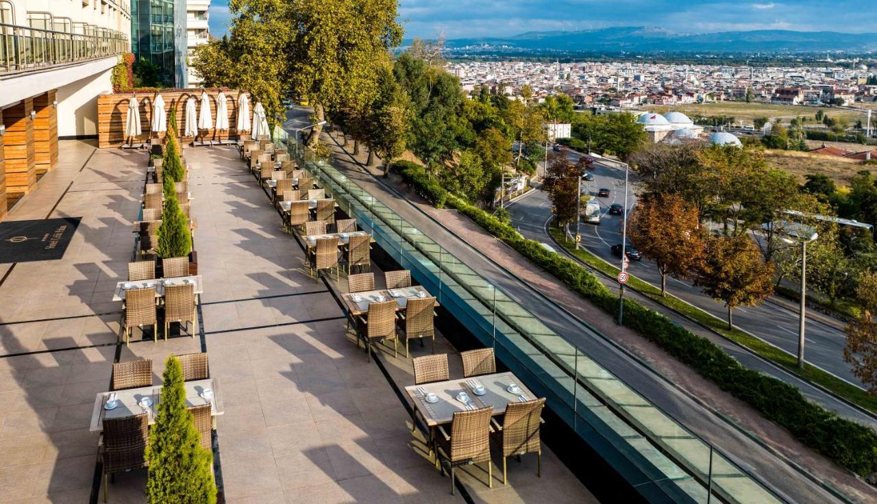 Hotel Çelik Palas Convention Center&Thermal SPA Bursa Exterior foto The Terrace