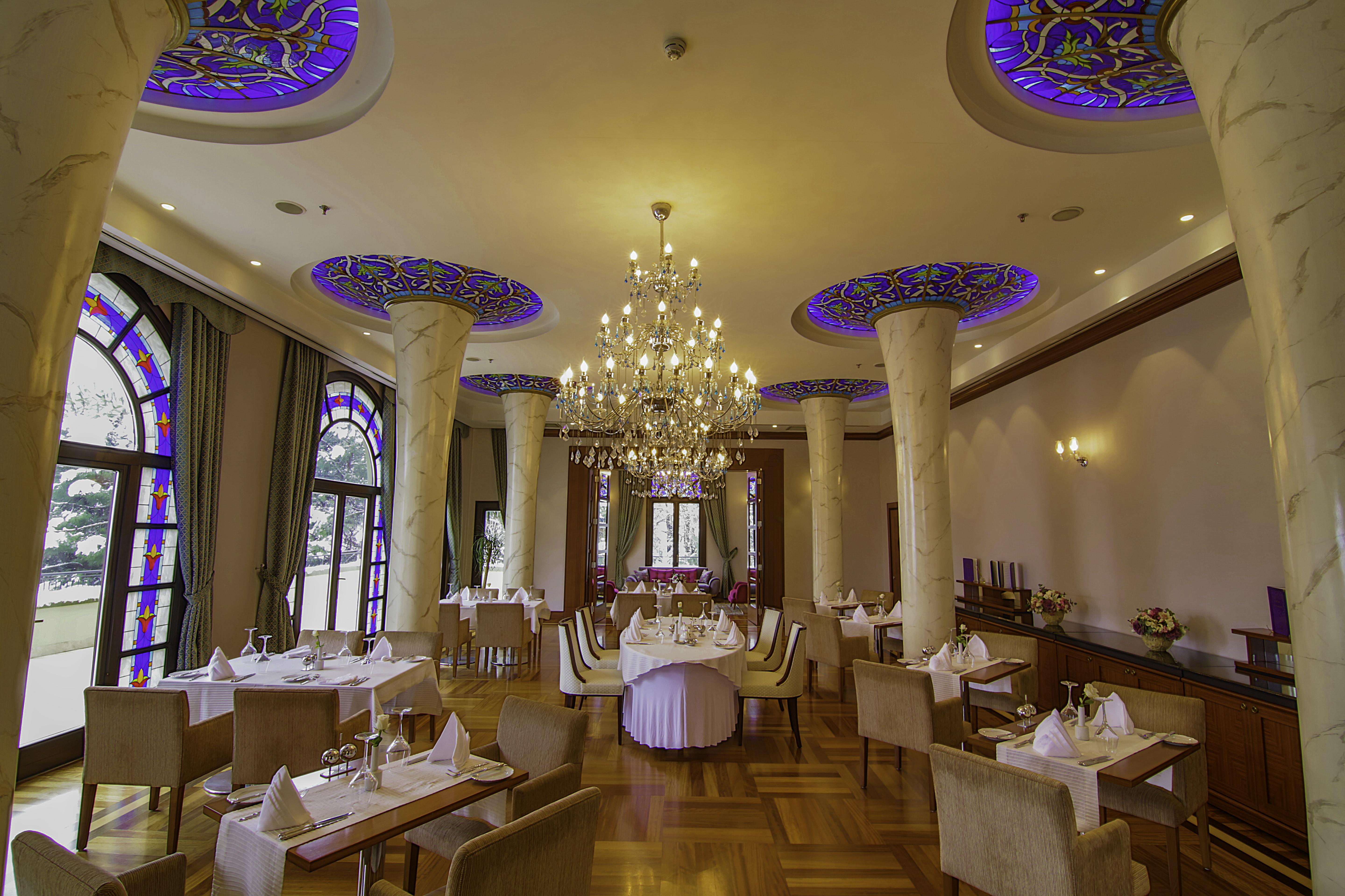 Hotel Çelik Palas Convention Center&Thermal SPA Bursa Exterior foto The restaurant