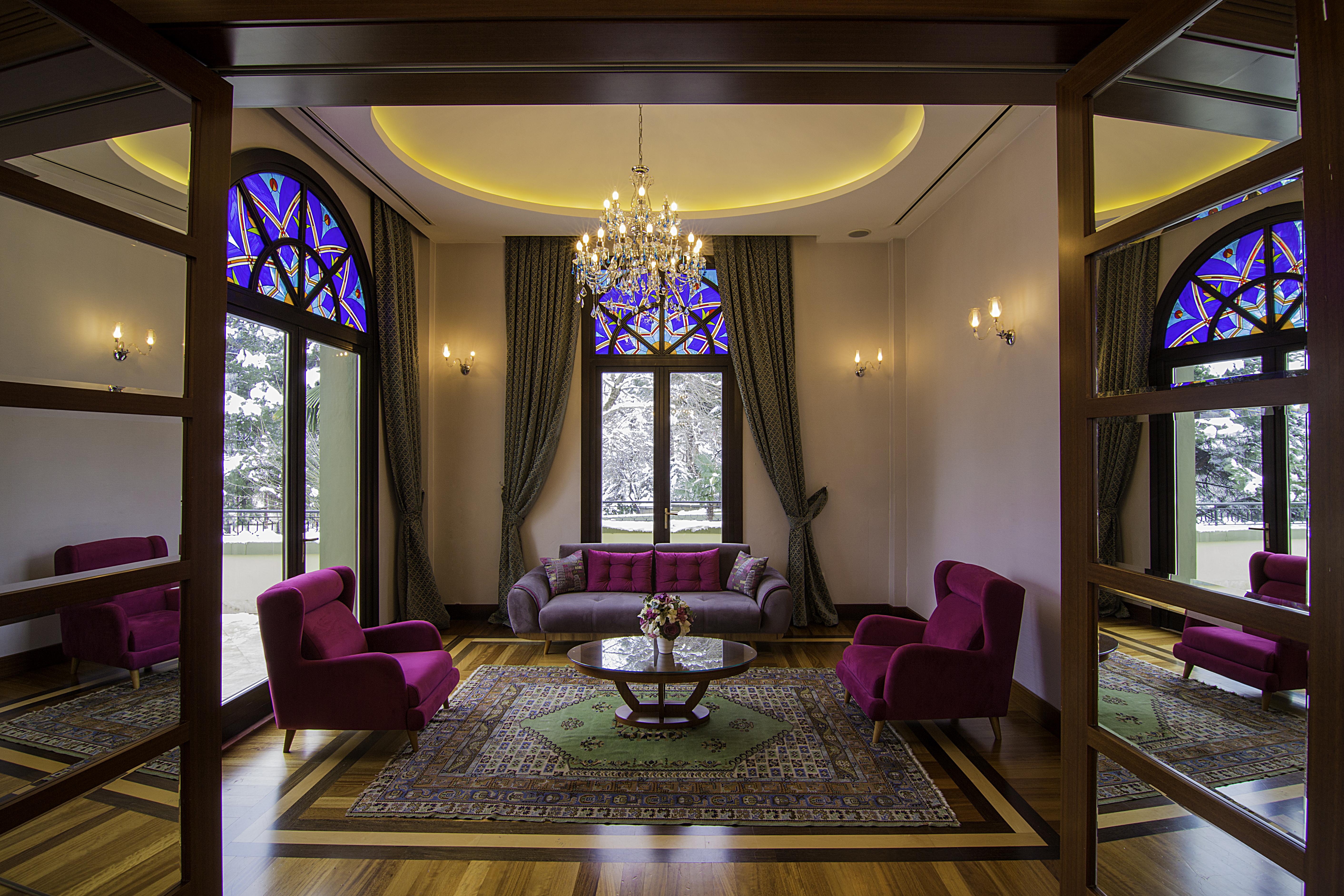 Hotel Çelik Palas Convention Center&Thermal SPA Bursa Exterior foto The interior of the hotel